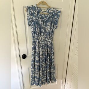 Pinch Blue and White Floral Maxi Dress